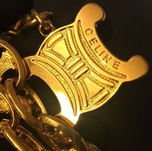 VINTAGE CELINE GOLD PLATED RUNWAY NECKLACE